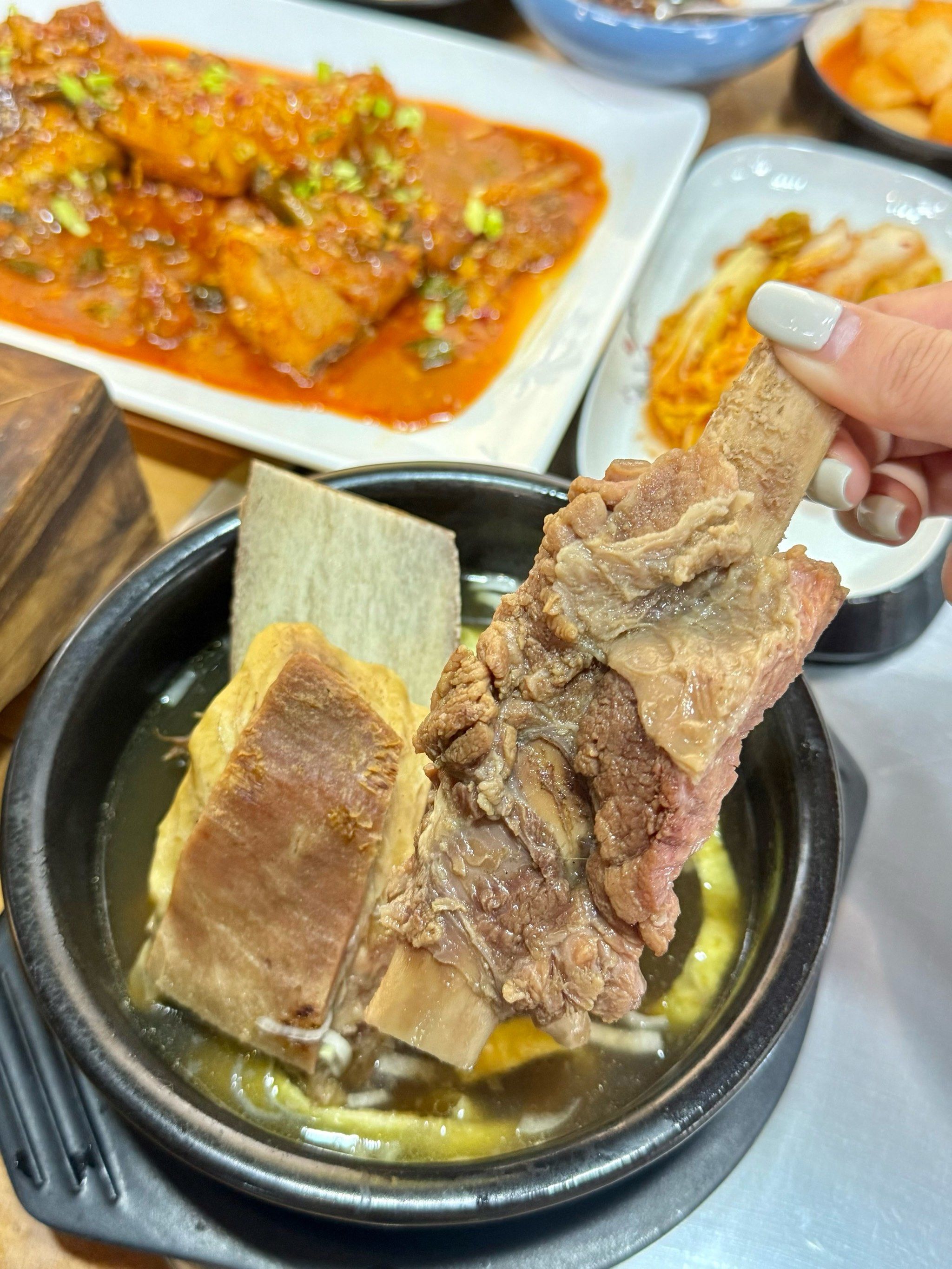 在延吉体验一人食排骨汤饭!
