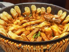 脆骨豆角卷子-华盛园卷子王农家菜水库鱼