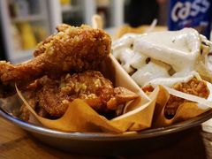 炸鸡翅一半一半-富乐满韩国正宗炸鸡韩国料理(虹泉路店)