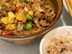 脆黄瓜皮炒牛肉-文华酒楼