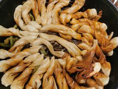 排骨豆角卷子-华盛园卷子王农家菜水库鱼