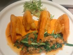 金沙蛋黄凤尾虾-盛焰铁板烧(王府井店)