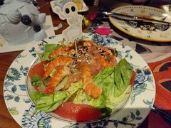 泰式风味罗望子虎虾柚子沙拉-弗兰克牛排西餐厅Ribone steak house(柠檬花园店)