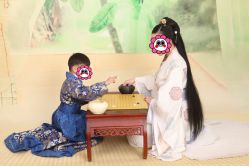 -后宫·古装汉服京剧儿童亲子全家福摄影