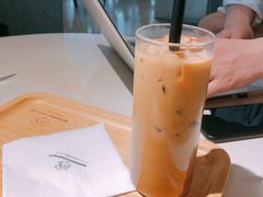 黑糖燕麦冰拿铁-sugarman espresso素饮糖人高新咖啡工厂