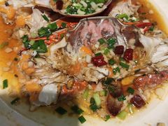 葱油蒸梭子蟹-大家发海鲜城夜排档(华山中路店)