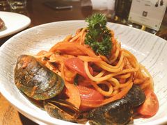 海鲜细面配番茄汁-弗兰克牛排西餐厅Ribone steak house(柠檬花园店)
