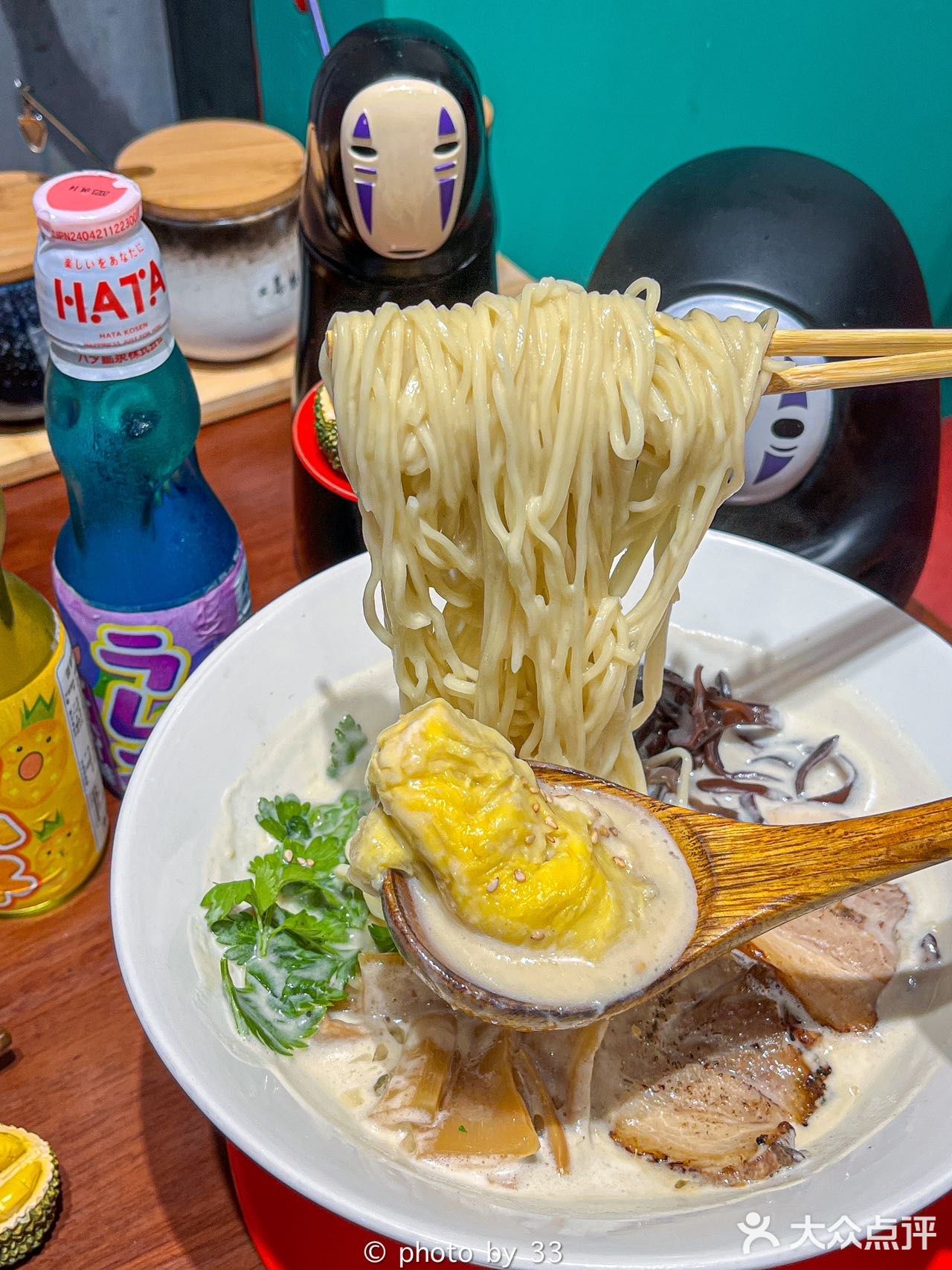 大连也能吃到榴莲拉面了!还能看到巨熊北北!!