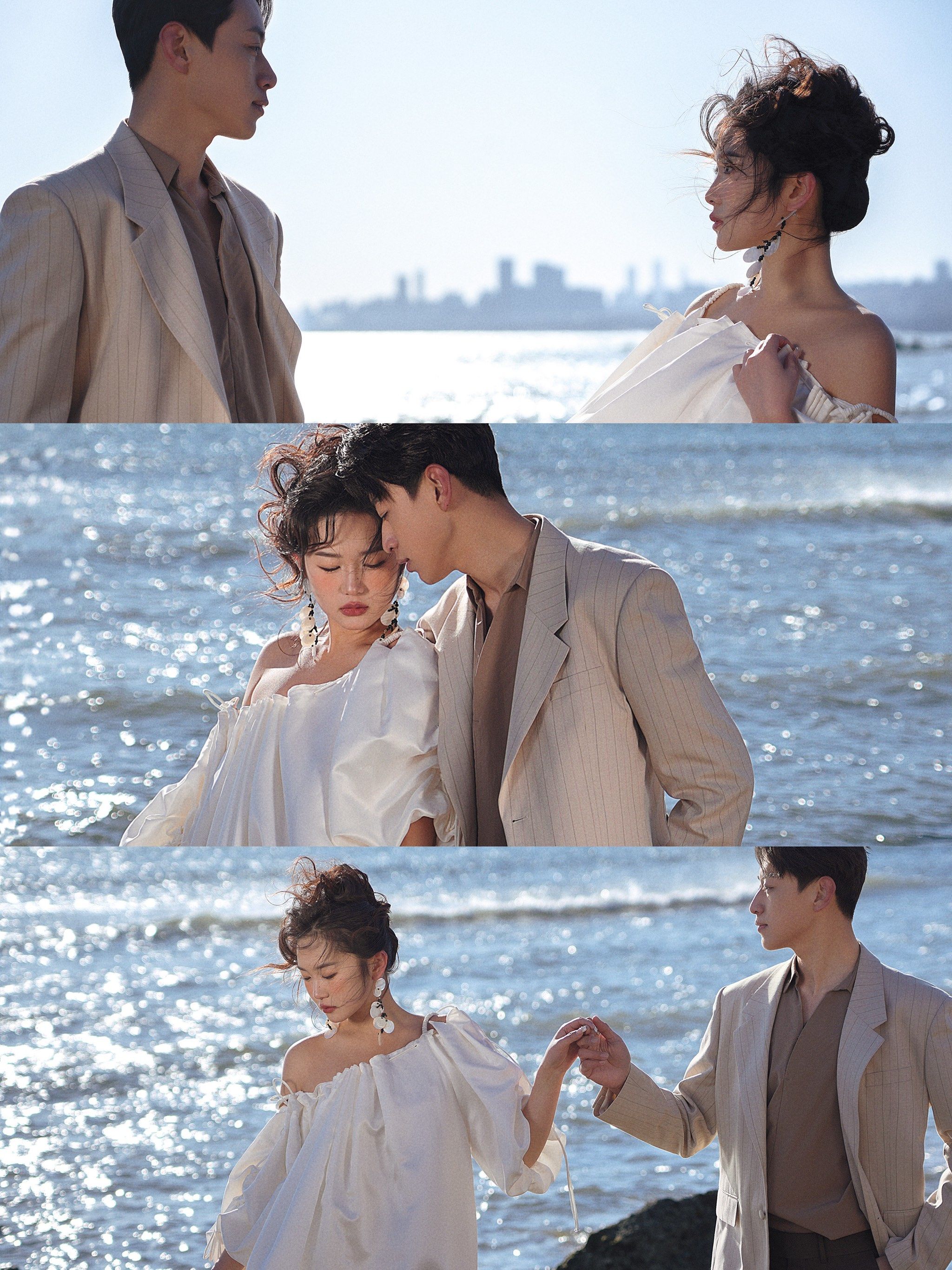 海边婚纱照#婚纱照风格推荐 #青岛婚纱照 #2024婚纱照#有趣的婚纱照