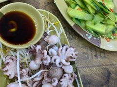 芥末白灼八爪鱼-贞姨美食·老字号海鲜大排档