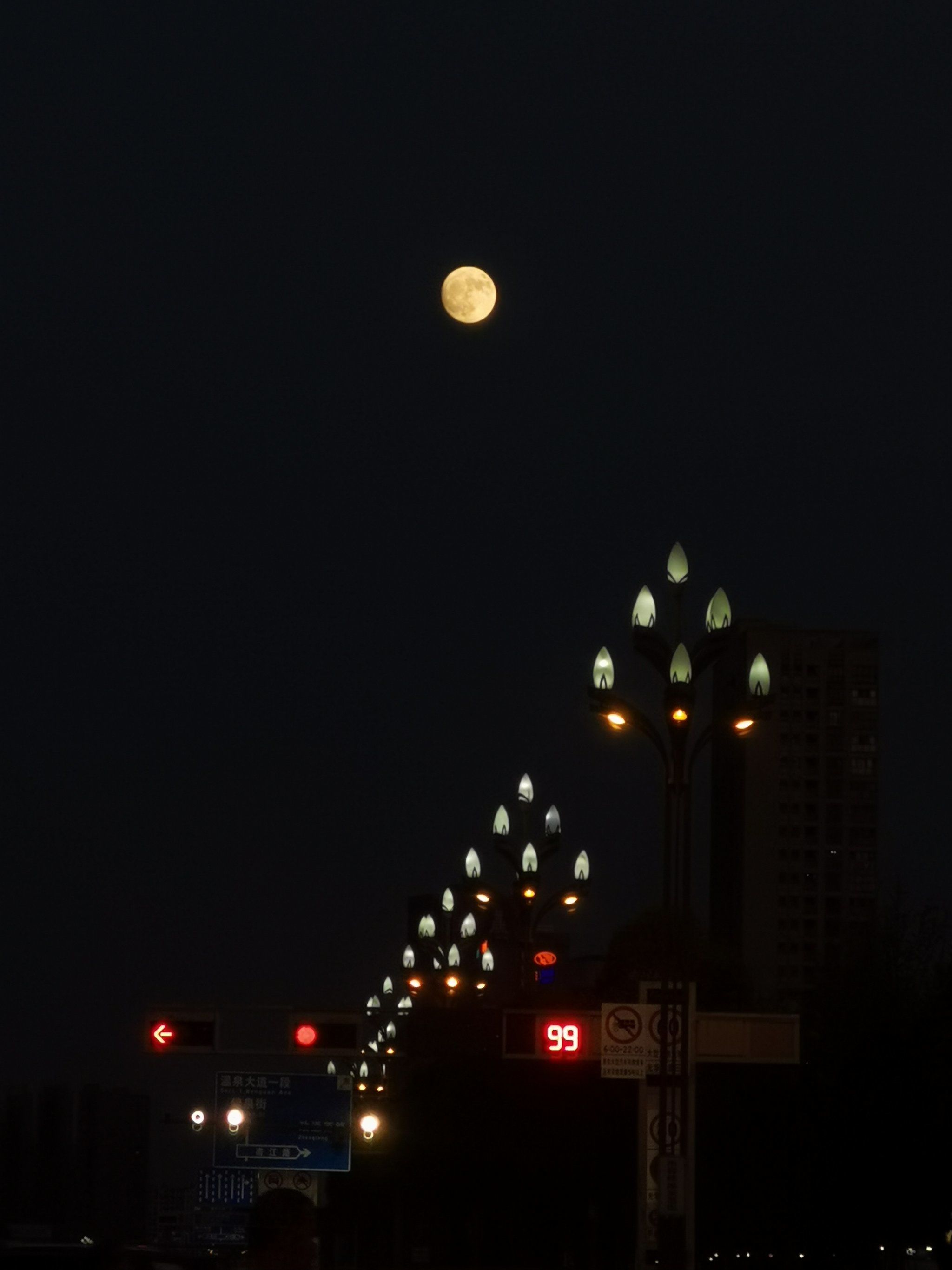 满月🌕这种城市这么美