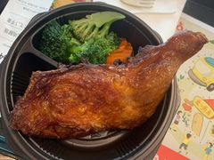 港式烧味脆皮大鸡腿饭-肯德基(杭州银江宾馆店)