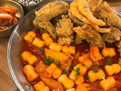 炸虾炸鱿鱼拼辣炒年糕-HOTISLAND海鸡岛·韩国料理(江南西店)