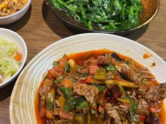 傣味腊腌菜炒牛肉-金孔雀德宏傣味餐馆(魏公村店)