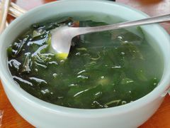 海带苗干贝汤-坛南湾农家乐·海鲜楼·大排档(平潭坛南湾店)