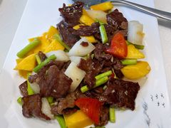 香芒爆牛肉-富黎华海鲜大酒楼(正大广场店)