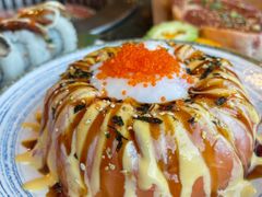三文鱼流心熔岩饭-梦山水日本烧肉(五四广场店)