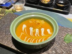 南瓜汤-一板铁板烧·隐秘一线江景花园餐厅(西湖左岸·天元店)