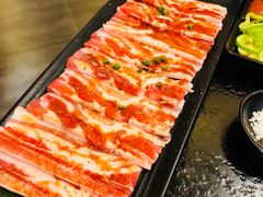 调味五花肉-九田家黑牛烤肉料理(中北镇店)