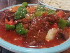 -歹歹的加个面过油肉拌面