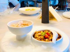 辣酒汁花螺配夏威夷果-木守西溪溪隐餐厅