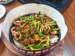 铁板腰花鱿鱼-谢记上海大排档(长寿路店)