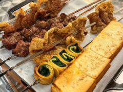 豆皮韭菜卷-月半小炉焖烤