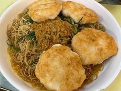 墨鱼饼蟹黄捞面-牛记咖喱美食(十月初五日街店)