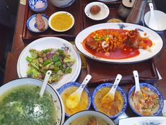 苏式荠菜银鱼羹-百年老字号·观振兴蟹黄面·三虾面·苏式面(观前街富仁坊巷店)