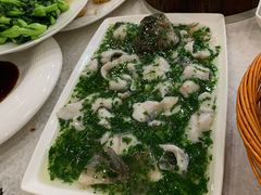 荠菜烩鲈鱼-新恬乐大酒家(沧达大厦店)