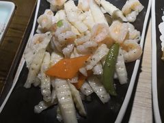 虾球炒山药-味莊·青岛菜(云霄路店)