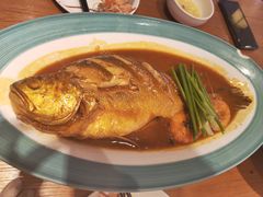 葱烧深海黄鱼-渔家风味·鲅鱼水饺·央视展播·海鲜天津菜(开发区店)