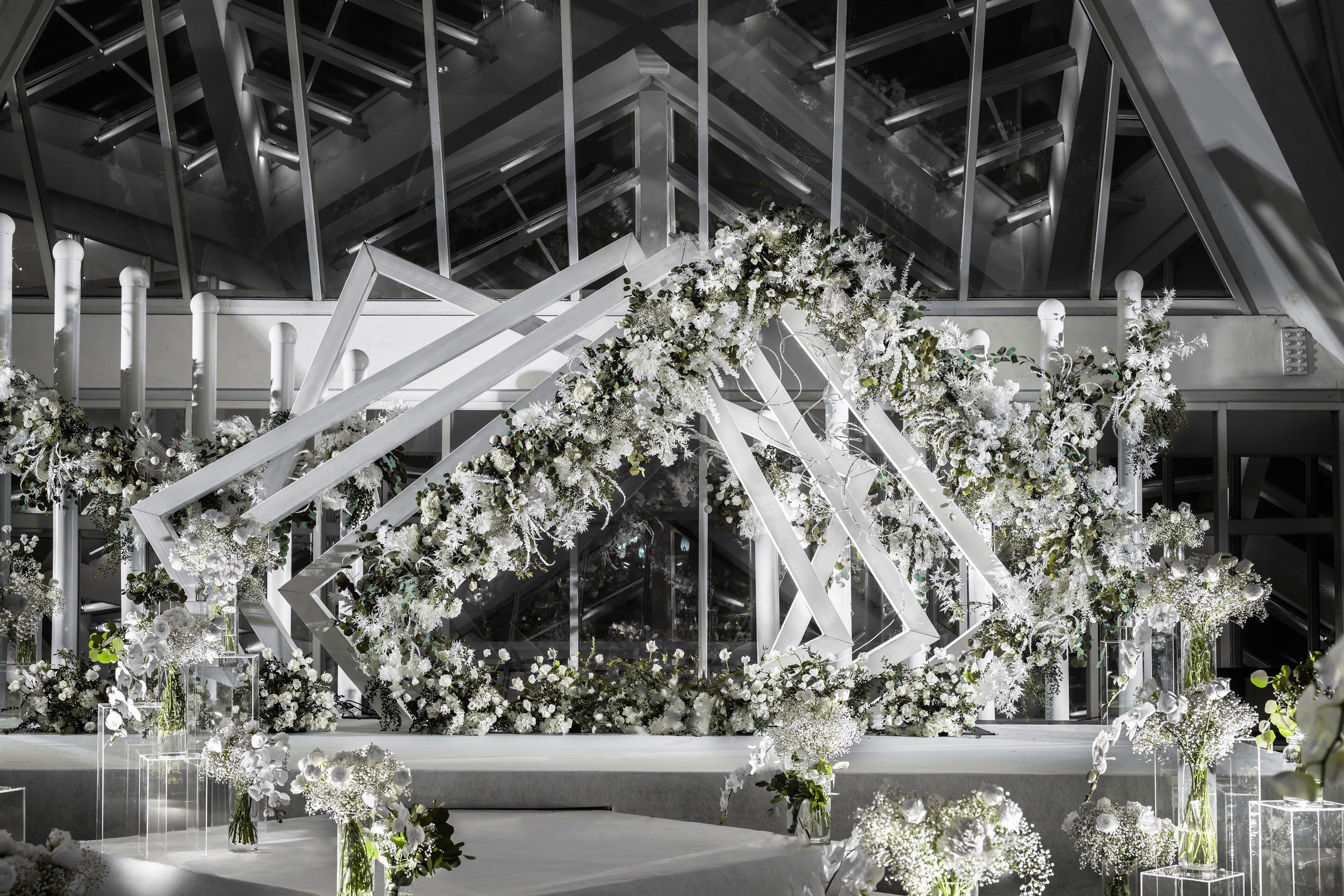 梦幻简约森系小清新婚礼现场