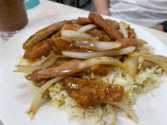 洋葱猪扒饭(炒底)-好好滋味茶餐厅