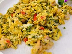 香椿虾仁鸡蛋-清华大学-观畴园餐厅