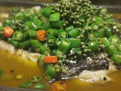 鲜青椒烤鱼-探鱼·鲜青椒爽麻烤鱼(广州花都来又来店)