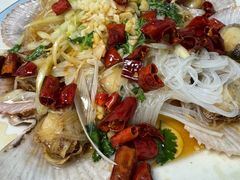 油泼扇贝-来之顺海鲜菜馆·青岛菜·始于1993(栈桥店)