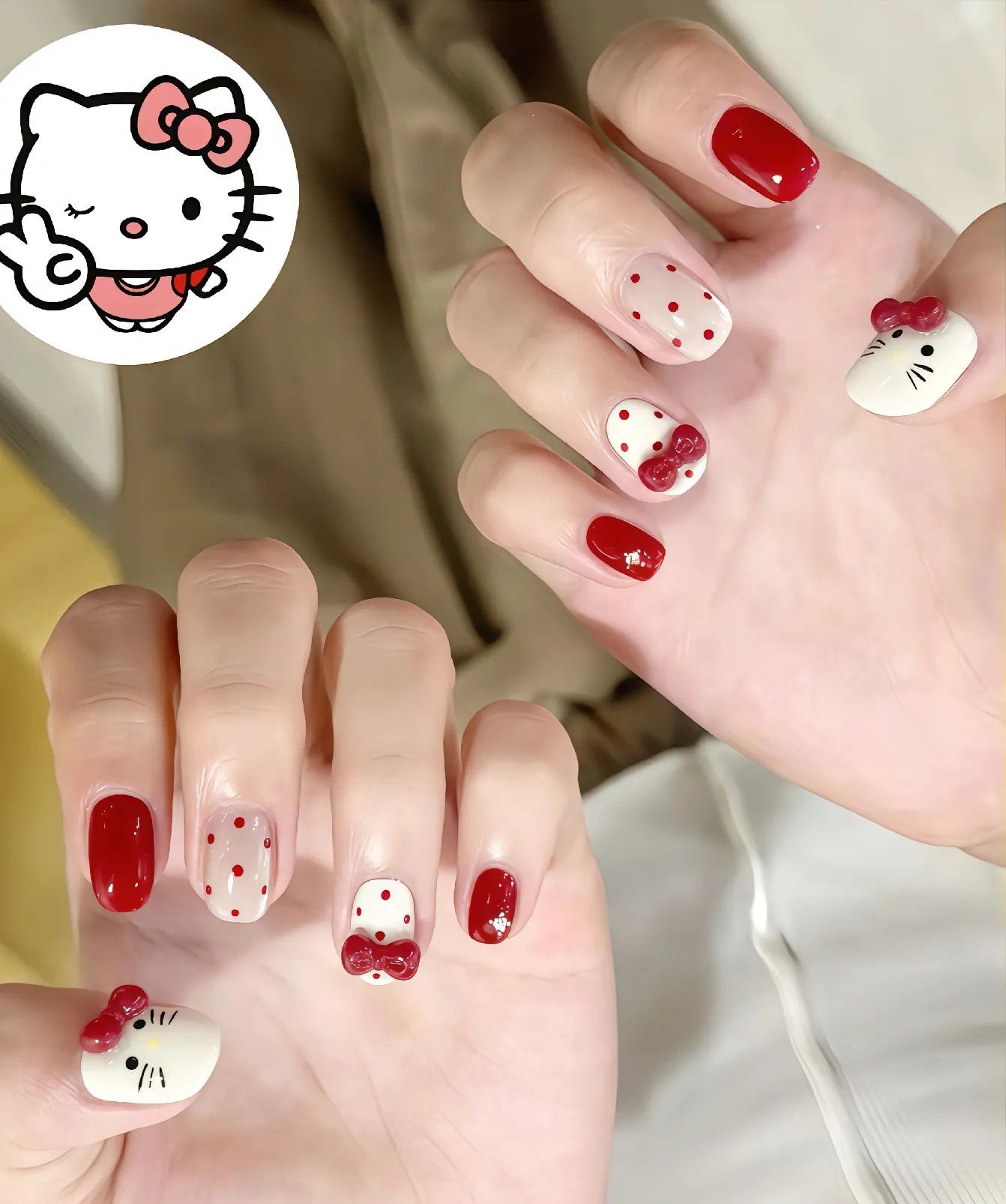 精致可爱的秋冬美甲