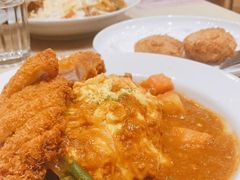 炸猪排咖喱蛋包饭-CoCo壱番屋