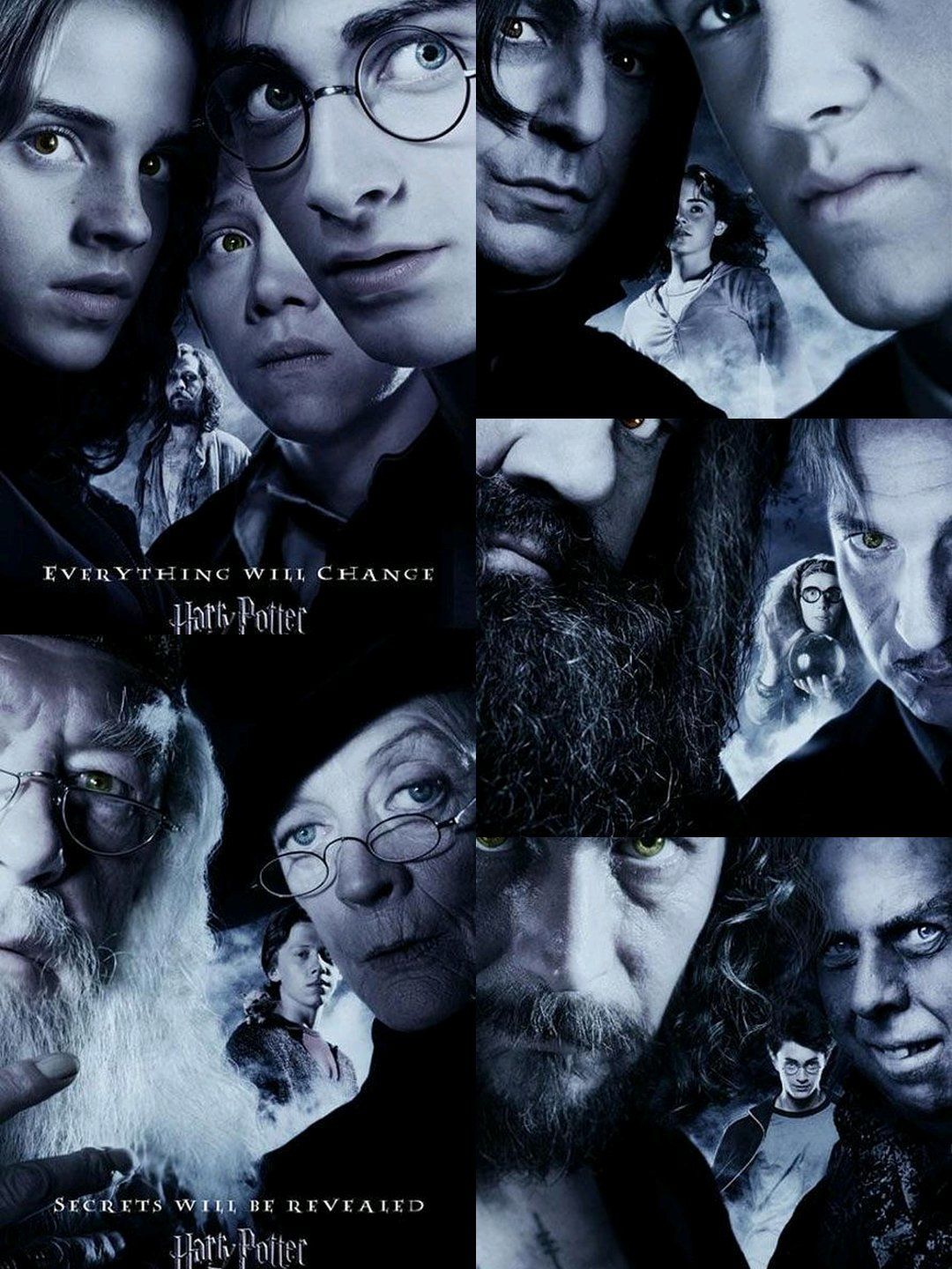 电影哈利波特与阿兹卡班的囚徒人物关系海报