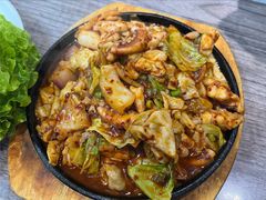 辣炒鱿鱼-全州豆芽汤饭