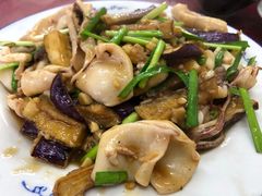 山茄炒比管-兴国苑酒店