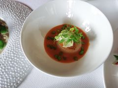 香煎扇贝搭配番茄酱-AZUR聚(香格里拉饭店)