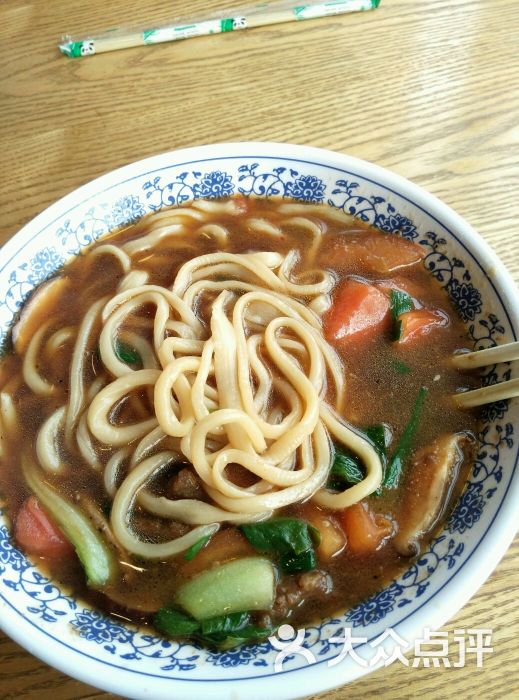 牛肉汤饭,没有米饭就是面条