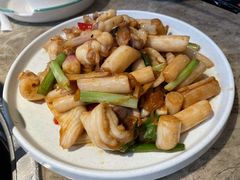 藕尖炒脆肉鱼腩鱼片-淘米捞·米汤脆鲩鱼火锅(福田皇岗店)