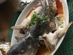 蒸海鲈-黄大妈农家菜