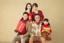 -时光纪亲子全家福照相馆(静安店母女写真父母纪念照)