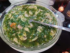 荠菜蘑菇烩虾仁-长兴菜馆(高桥店)