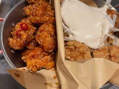 炸鸡一半一半-富乐满韩国正宗炸鸡韩国料理(虹泉路店)