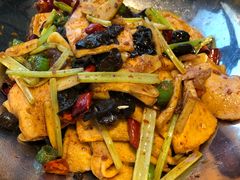 干锅千叶豆腐-嵇大厨好灶头农家菜